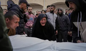 Cảnh tang thương tại Dải Gaza sau khi Israel không kích Cảnh tang thương tại Dải Gaza sau khi Israel không kích