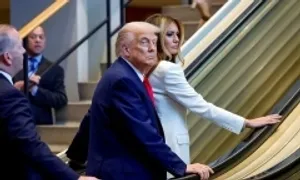 Thang cuốn dừng đột ngột khi ông Trump đến trụ sở LHQ